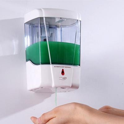 China 700ml Wall Mount Sensor Liquid Soap Automatic Shampoo Dispenser Antiseptic Foam Soap Dispenser Antiseptic Gel Soap Dispenser for sale