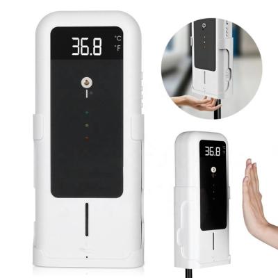 China 2020 new product viable non-contact human body temperature measurement automatic hand and induction sanitizer dispenser aio machine for sale