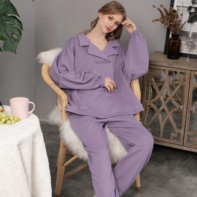 China Luxury fleece thermal plush pajamas homewear ladies sleepwear bathrobe thickened outdoor thermal casual luxury loungewear for sale