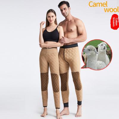 China Plus size mens thermal long johns plus size fleece thickened plush johns thermal underwear winter wool mens long pants for sale