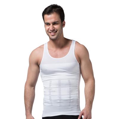 China QUICK DRY Waist Trainer Vest Men Body Shaper Slimming Shirt Sauna Sweat Vest Compression Knit Workout Tank Top Shapewear Burner Fat for sale