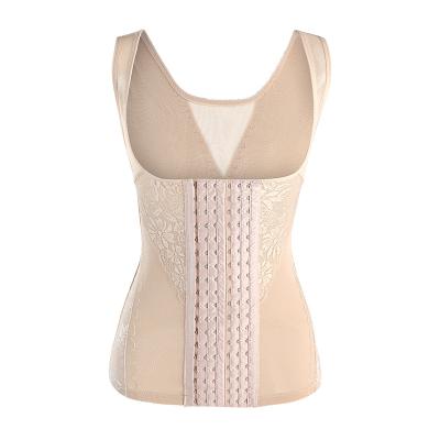 China Hot Selling Wholesale Antibacterial Customized Good Quality Women Tie Waist Train Wear Slimming Vest for sale