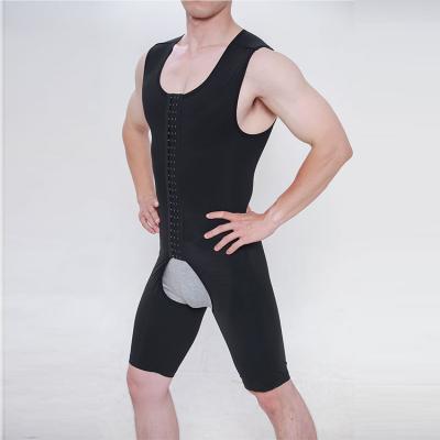 China QUICK DRY Tummy Control Leg Shaper Slim Men's Workout Shaper Panties Compression Waist Trainer Jumpsuit Shapewear Underwear for sale