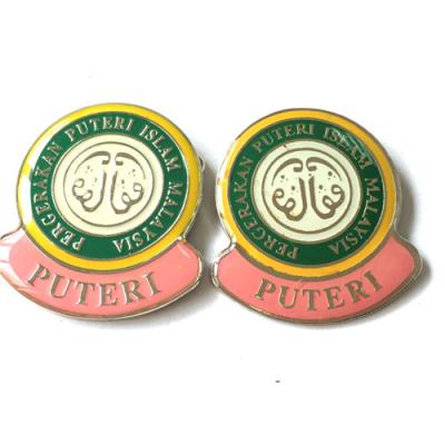 China 3D Make Us Custom Malaysia Enamel Metal Badges With Epoxy Dome for sale