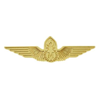 China 3D china custom design metal aircraft wings lapel pin pilot badge for airline cap and uniform for sale