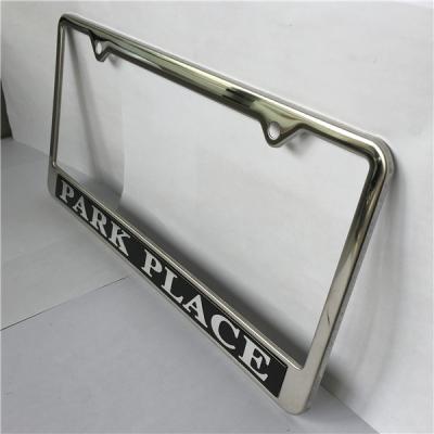 China Bulk USA Cars Chrome Car License Plate Frame Custom Plate Cover for sale