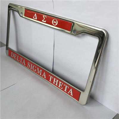 China Custom USA Cars Custom Car Frame License Plate License Plate Holder Chrome for sale