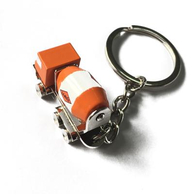 China Promotion Gift / Souvenir Gift Cangnan Huahui Luxury Concrete Mixer Truck Metal Key Chain Heavy Custom Heavy Key Chain for sale