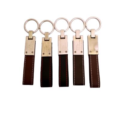 China Promotion Gift / Souvenir Makers Customize Stylish & High Quality Luxury Metal & Leather Keychains for sale