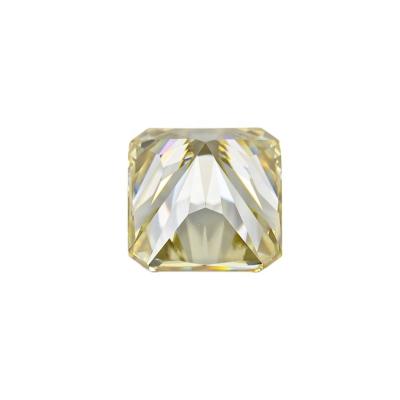 China Set of fire yellow color or color 9X11mm 5 carat VVS clarity radiant moissanite cut diamond stone for moissanite jewelry for sale