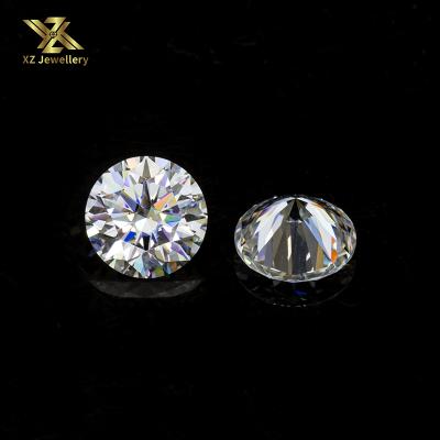 China Brilliant cut or color fire forever round loose shape moissanite diamond 5mm 0.5carat for earring for sale