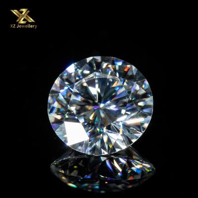 China Game or color fire around 8 hearts and 8 arrows cut loose 7mm 1.2Carat Moissanite diamond moissanite stone for 14k gold jewelry for sale