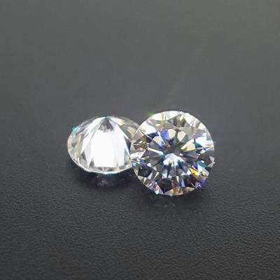 China Color set or fire 8 hearts and 8 arrows cut color white round E-F form 6.5 mm 1 carat moissanite diamond price per carat for jewelry 14K ring for sale