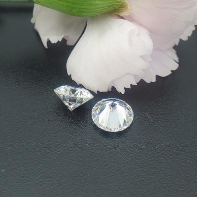 China Wholesale 2Carats round E-F moissanite white color hearts and arrows set or color fire cut 8.0mm loose diamond for moissanite jewelry for sale