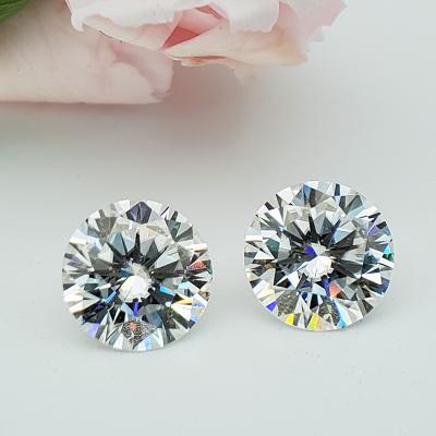 China Color play or fire around excellent cut moissanite price 1 carat 6.5mm synthetic moissanite diamond for sale