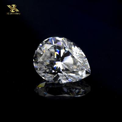 China Color Play or Fire Pear Cut 11x7mm Clear White Synthetic Moissanite Loose Diamond For Engagement Ring. for sale