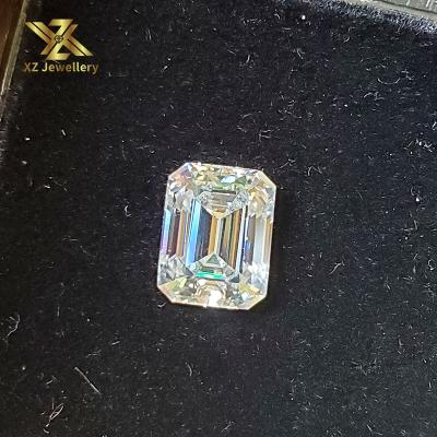 China Color Set or Fire 3.5 Carats 7X10MM Octagon Shape Emerald Cut White Color Moissanite Diamond E-F Loose Stones For Moissanite Ring for sale