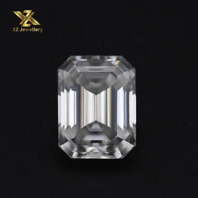 China Color Set Or Fire 2.0 Carat 8X6MM Octagon Shape Emerald Cut Forever Shining Color White E-F Moissanite Loose Stones For Loose Diamond Ring for sale