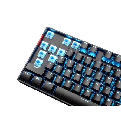 China Anti-ghosting 87 Keys Gaming Keypad Wired Keyboard With RGB LED Back Light Mid Size Keyboard For PC Gamer for sale