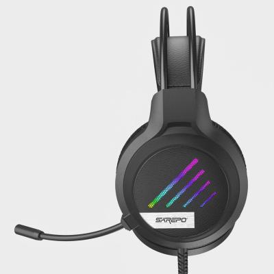 China Factory Price Comfortable Ear-hook Gaming Headset Earphone Computer Headset With RGB Backlit Waterproof Earphone for sale