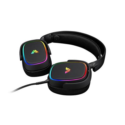 China RGB Backlight Most Popular Headset Light Earphone RGB Headband Headphone 3.5 Digital Display 500 Stereo Cable PCs With Flexible Mic Ce for sale