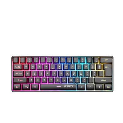 China 60% Colorful USB RGB Waterproof Dual Mode Wireless Mechanical Keyboard 60% Anti-ghosting Factory Wholesale New Keys for sale