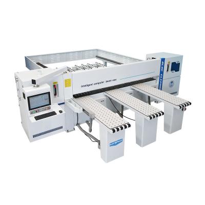 China Hot Selling Sideboard Wood Cutting Horizontal Computer Sliding Tablre Panel Saw Beam Saw With Auto Feed zu verkaufen