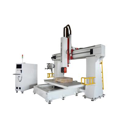 China Acrylic PVC Wood Engraving Cutting Hot Sale ELE 1224 3D CNC 5 Axis CNC Wood Carving Machine For Sale zu verkaufen