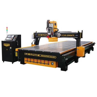 China Hotels ELE 2060 ATC 3D CNC Router, CNC Servo System Router Machine with Big Working Size zu verkaufen