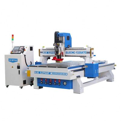 Cina MDF Wood Acrylic PVC Engraving Cutting CNC Woodworking Machinery Center ATC CNC Router For MDF Double Color Wood Acrylic Panel in vendita