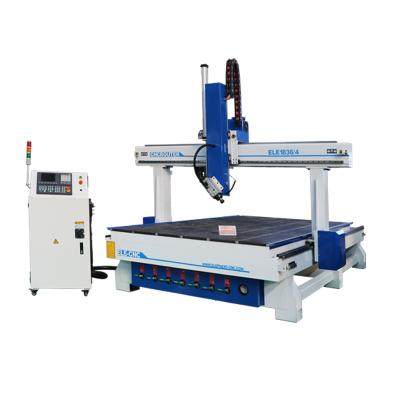 China 3d 4d wood working blue elephant big 1836 SYNTEC 6MB control 4 axis cnc router sale in dubai for sale