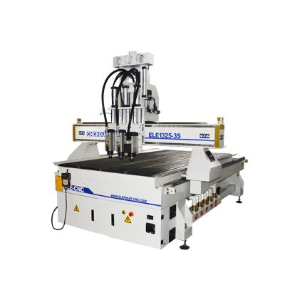 China Economic 1325 Wooden Furniture ELE CNC Wood Door Making Pneumatic CNC Router Cutting Machine for sale