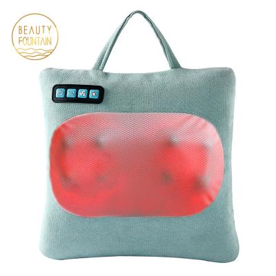 China Portable Infrared Heating Vibration Infrared Vibration Neck Leg Waist Head Head Office Back Massage Pillow for sale