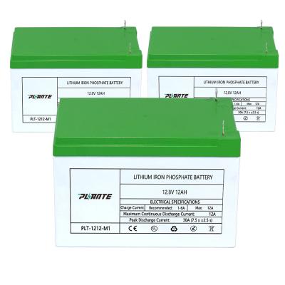 China Environmental Safety Long Life Lifepo4 solar battery lithium battery 12V12Ah lithium iron phosphate battery for sale