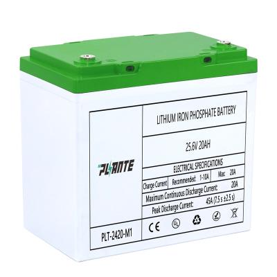 China Environmental Safety Long Life Deep cycles 24v 25ah 30ah 100ah lithium battery lifepo4 lithium battery pack 25.6v lifepo4 battery for sale