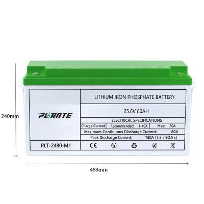 China Environmental Safety Long Life Lifepo4 battery 12 volt 24V lithium ion battery lifepo4 80ah 24v lifepo4 battery storage for sale