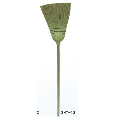 China Outdoor Garden Straw Broom Corn Broom Angle Yard Sweeping Broom for sale