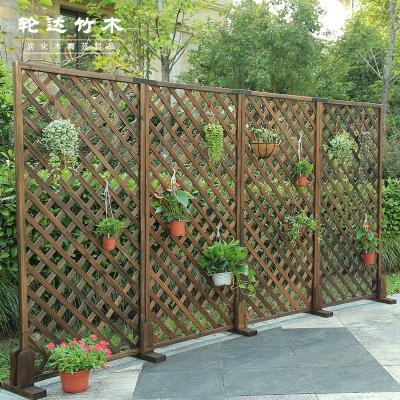 China Easily Assembled Wooden Fence Wooden Lattice Garden Fence Wooden Trellis for sale