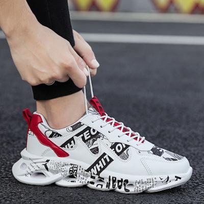 China CUSHIONING Low spring autumn sports non-slip lace up sneakers light up running men's breathable sports shoes for sale