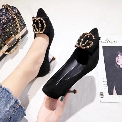 China New Design Waterproof Women's Block Heel Autumn Shoes Women Pumps Shoes Girls Woman Shoes Pumps for sale