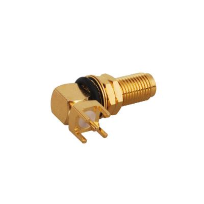 China Gold Color RF Connector KW Jack Bulkhead Solder SMA-KEW 14 Female High Quality RC-22 for sale