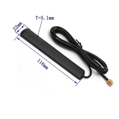 China New Fashion 800~2700MHz Angled 3 Meter Panel Antenna 16*6*2mm Cable 4G LTE RG174 for sale