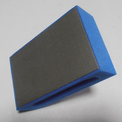 China high quality & Sevrice Good Sponge Diamond Polishing Hand Sanding Pad-Abarasive Block Shaped Tools for Hard Materials for sale