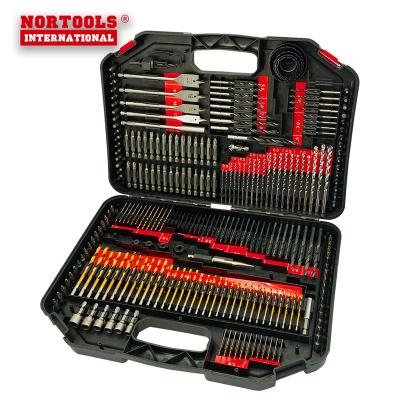 China Wood Working/Metal Masonry Working/Working Nortools 246pcs Multifunctional Drill Bit Set Hole Saw Set Twist Drill Bits For Home Work for sale