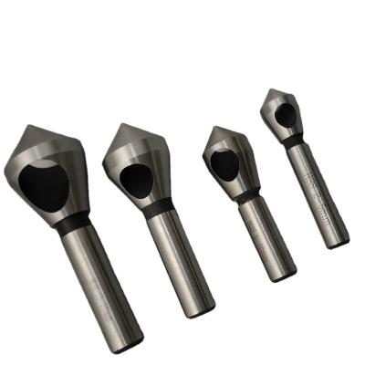 China Hot Selling HSS Metal Drill Bits 90 Degree Cross Hole Countersink Drills With Round Shank for sale