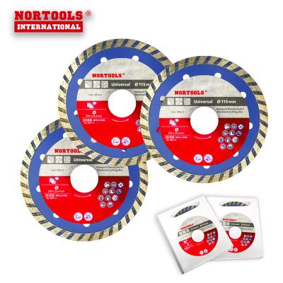 China Dry Cutting X-turbo Rim Diamond Saw Blade Continuous Cutting Blade Disc For Ceramic Tile for sale