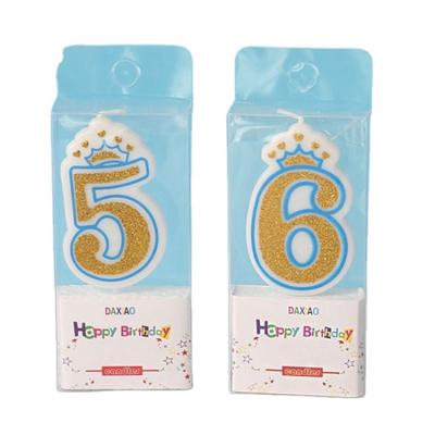 China Smooth surface High Quality Finest Price Fancy Number Birthday Candles for sale