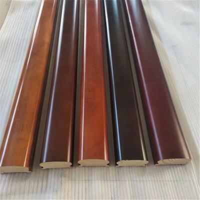 China Modern Custom Solid Wood Columns Treads Staircases and Railings Stairs Wood Staircase Accessories for sale