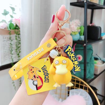 China Cartoon Toy Hot Selling Design Cartoon Key Chain Up Magic Psyduck Metal Baby Chain Ornament for sale