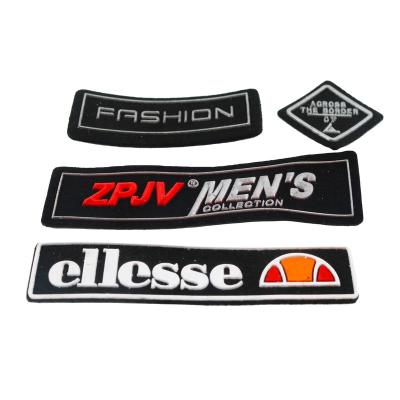 China Environmentally Friendly Customized Patch 3D Silicone PVC Clothing Label Sustainable Rubber Trademark Patch for sale